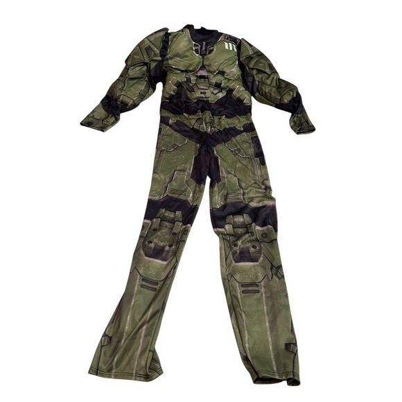Halo Infinite Master Chief Kids Halloween Costume with Helmet Size 10-12 cosplay - Picture 11 of 12